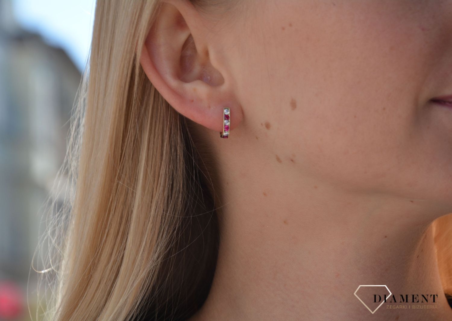 Złote koczyki dla dziewczynki klasyczne KL 2B..jpg